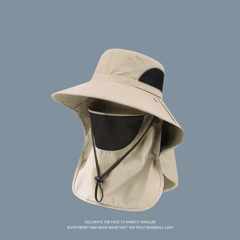 Wide Brim Sun Hat – UV Protection Fishing & Hiking Cap Wide Brim Sun Hat Axl C