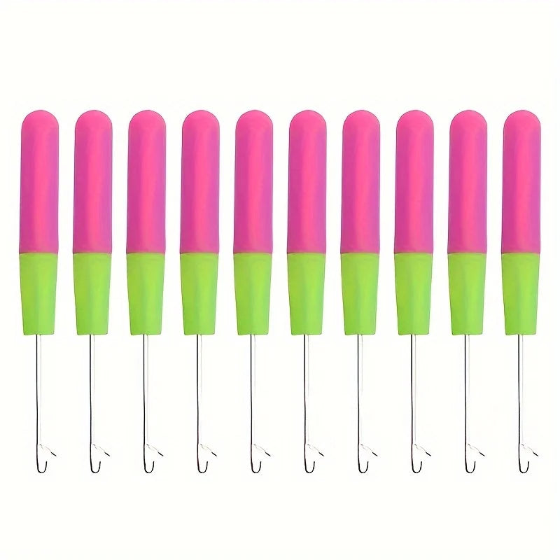 Professional Crochet Hooks – Fine Braid & Wig Making Set Hair Braiding Tools Axl 10pcs