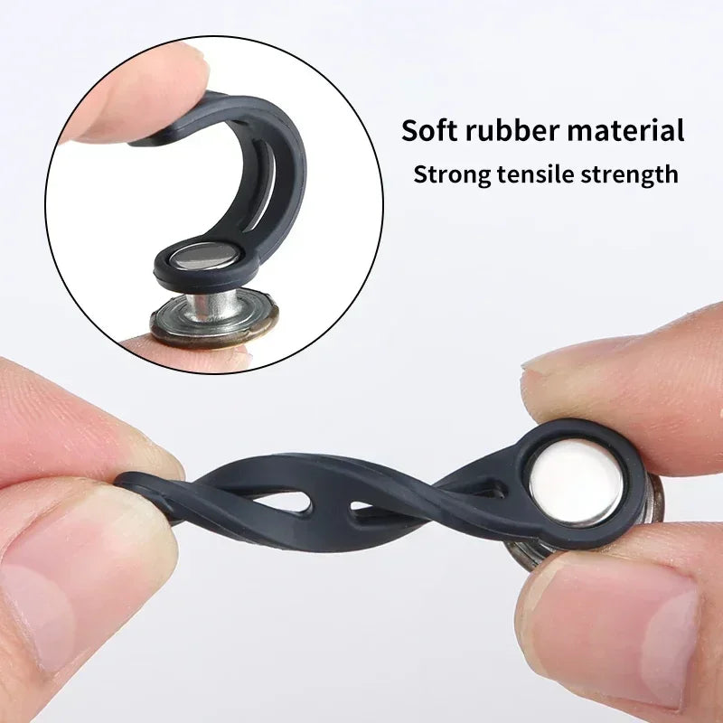 4-Pack Jeans Button Extender – Adjustable Waist Expander Clothing Button Extender Axl