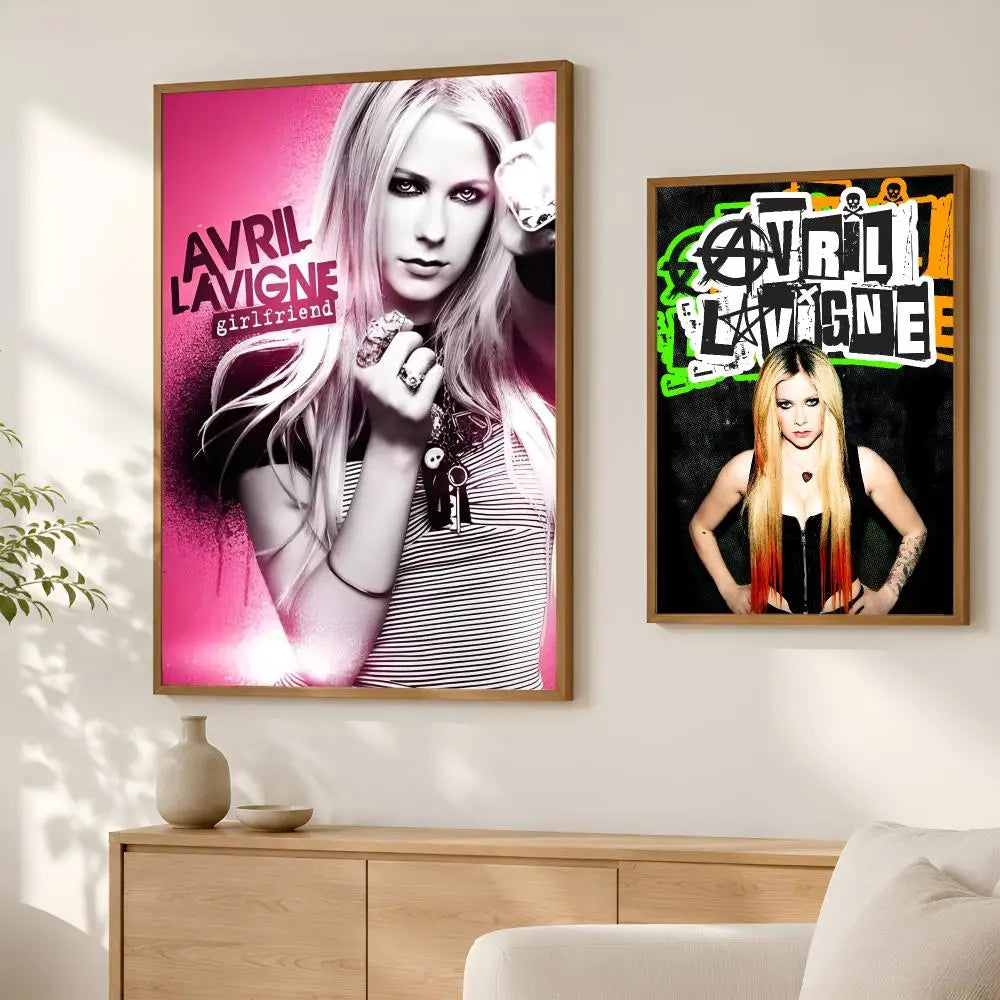 Avril Lavigne Self-Stick HD Wall Poster – Waterproof Home Decor Wall Art Poster Axl