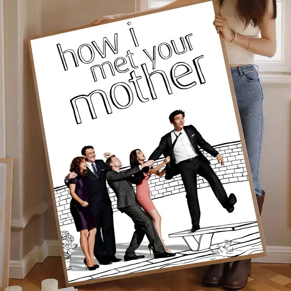 How I Met Your Mother Wall Poster – Self-Adhesive Decor Wall Art Poster Axl z8 50x70cm No Frame