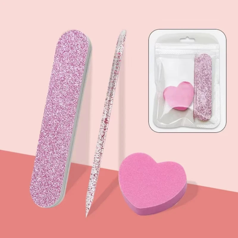 3-Piece Nail File Set – Dotting Pen, Buffer & Manicure Tools Nail Manicure Kit Axl