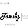 Rustic Laser Cut Wood FAMILY Sign – Unfinished DIY Wall Decor Wood Wall Sign Axl AECH04-02508