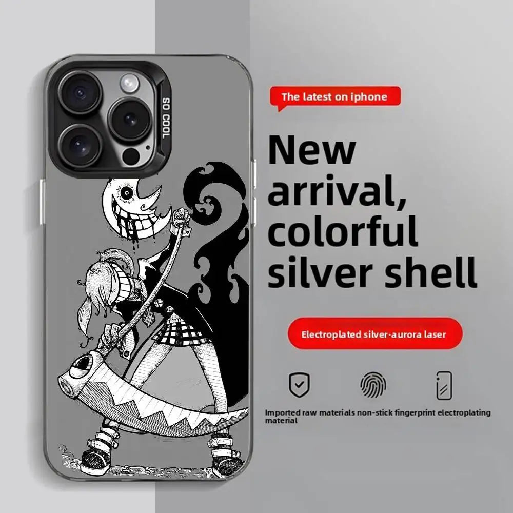 Soul Eater Anime iPhone Case 11–16 Pro Max | Anti-Fingerprint Anime Phone Case Axl