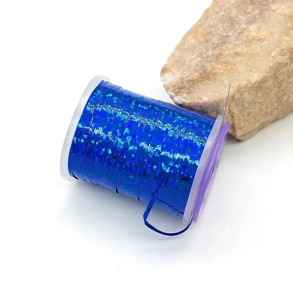 Holographic Flat Tinsel 1mm 120 Yard Fly Tying Flash Material Fly Tying Tinsel Axl 8