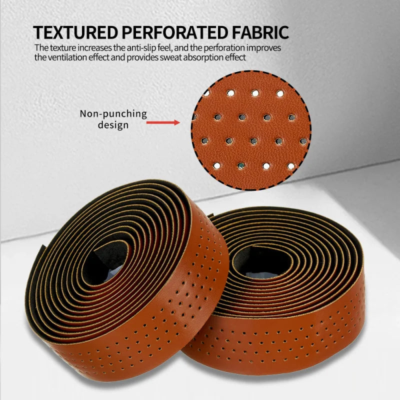 Road Bike Perforated Handlebar Tape – Non-Slip Breathable Wrap Handlebar Tape Axl