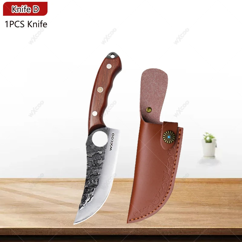 WXCOO Forged Boning & Cleaver Chef Knife | High Carbon Steel Forged Chef Knife Axl Knife D