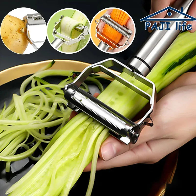 4-in-1 Stainless Steel Vegetable Peeler & Grater Kitchen Tool Vegetable Peeler Axl