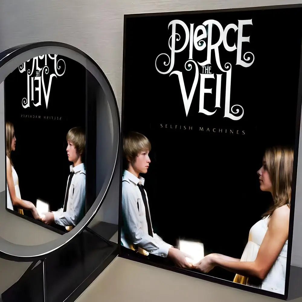 Pierce The Veil Band Poster Self-Adhesive Wall Art Sticker Wall Art Poster Axl Black1 21X30cmNoframe