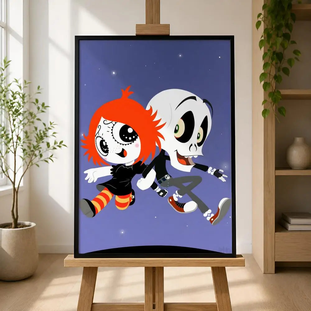 Ruby Gloom Waterproof PVC Wall Poster – Peel & Stick HD Art Wall Art Poster Axl