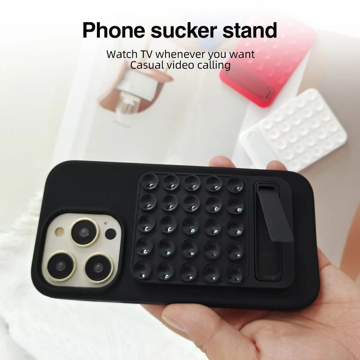 Silicone Suction Cup Phone Holder – Anti-Slip Wall Mount Pad Phone Wall Mount Axl