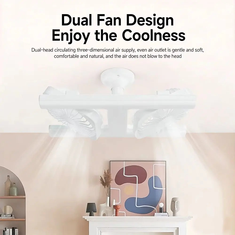 60W E27 LED Ceiling Fan – Silent Double Blade & Dimmable Light LED Ceiling Fan Axl