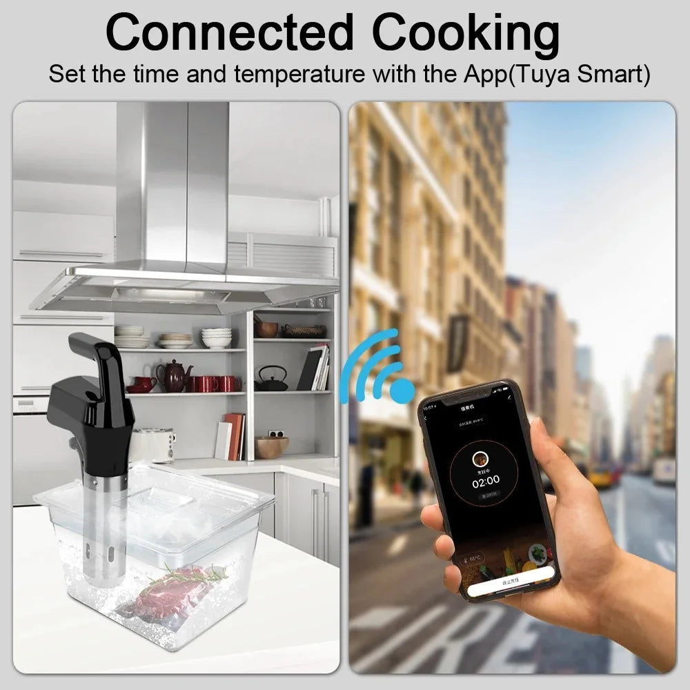 BALASHOV 1100W Sous Vide Immersion Circulator – LCD Touch IPX7 Sous Vide Circulator Axl