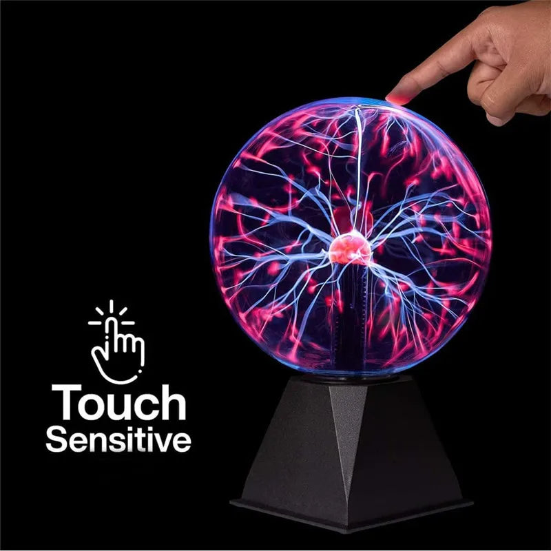 Magic Plasma Ball Touch Lamp 3–8 Inch | Night Light Décor Plasma Ball Lamp Axl