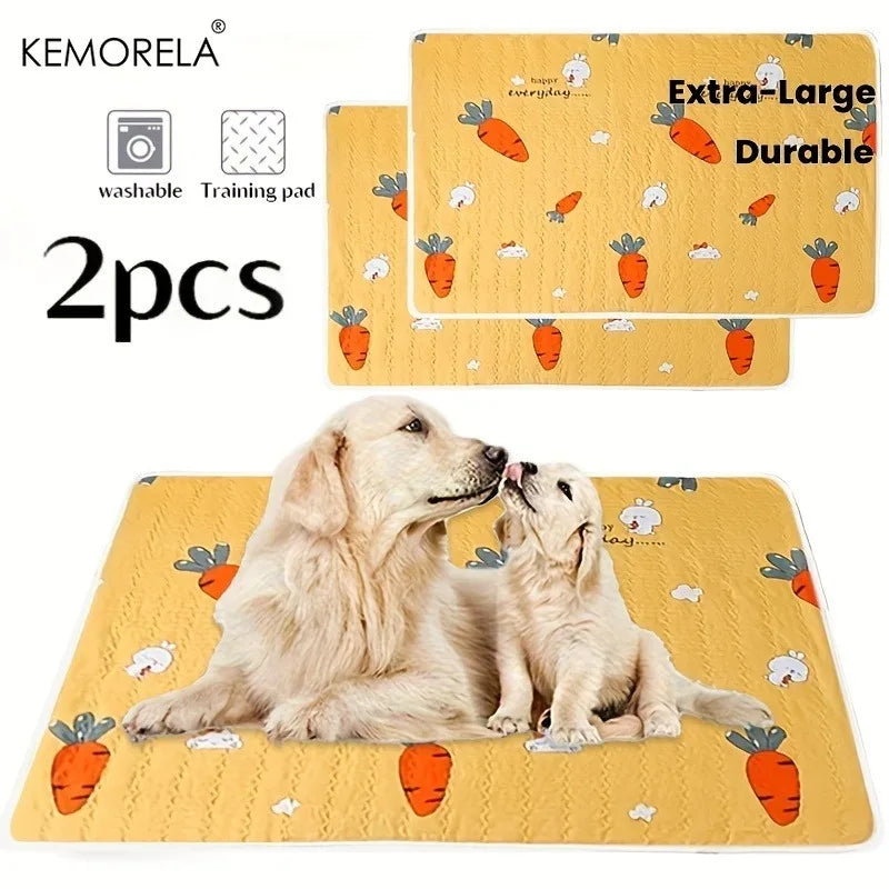 2-Pack Washable Reusable Pet Pads – Cat & Dog Floor Mat Pet Floor Mat Axl