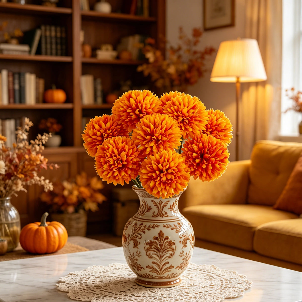 Silk Artificial Dandelion Hydrangea Flowers | Wedding & Home Décor Artificial Silk Flowers Axl