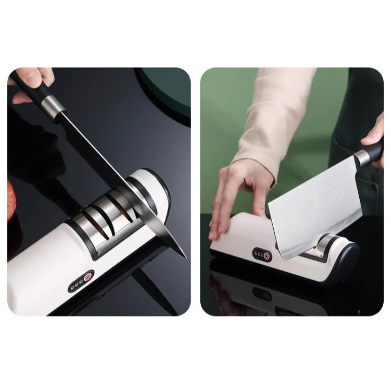 Electric Automatic Knife Sharpener – Fast Kitchen Tool Electric Knife Sharpener Axl