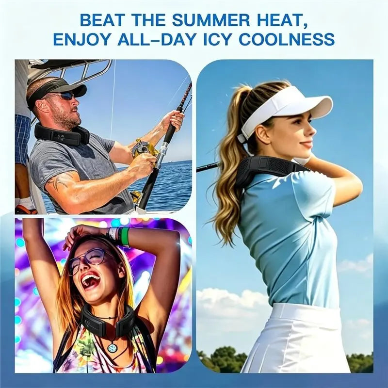 Wearable Neck Cooler Fan – Semiconductor Cooling & 6000mAh Wearable Neck Cooler Axl