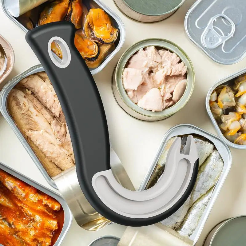 Easy Grip Hook Can Opener – Safe Durable Plastic Kitchen Tool Can Opener Axl