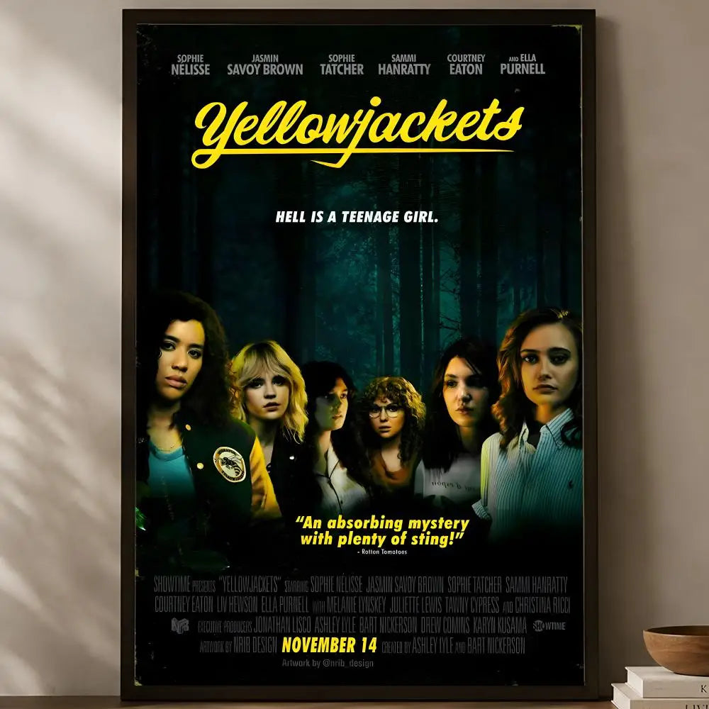 Yellowjackets Show Poster – Self-Stick Waterproof HD Wall Art Wall Art Poster Axl White06 60X90cmNoframe