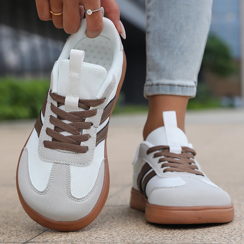 ZULIWAGN Women's Lightweight Striped Sneakers | Plus Size Women's Sneakers Axl