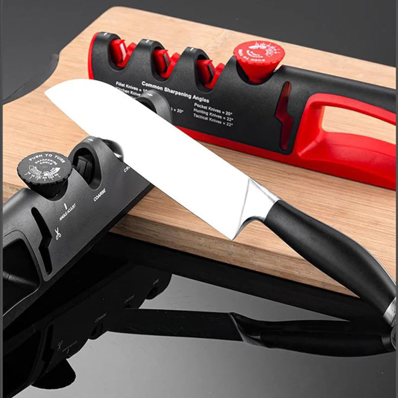 KEMORELA 5-in-1 Knife & Scissors Sharpener | Adjustable Angle Knife Sharpener Axl