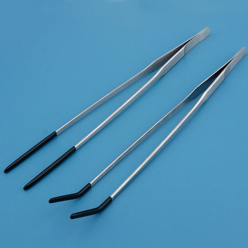 Reptile Feeding Tongs – Stainless Steel & Rubber Tip Pet Tweezers Reptile Feeding Tongs Axl