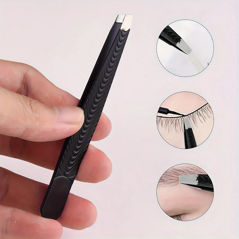 Stainless Steel Eyebrow Tweezer – Precision Hair Removal Tool Precision Tweezer Axl
