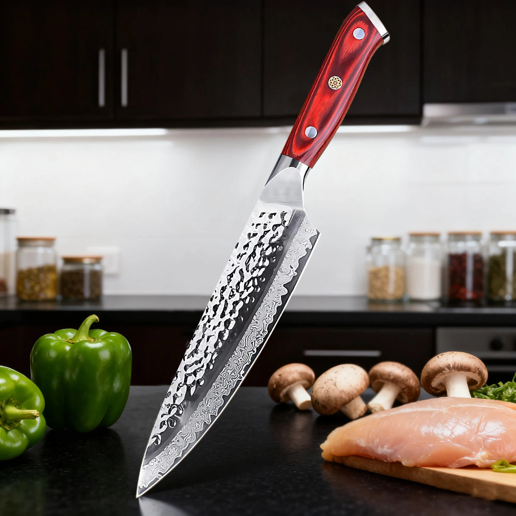 67-Layer Damascus Steel Chef Knife – 8" Professional Kitchen Knife Damascus Chef Knife Axl