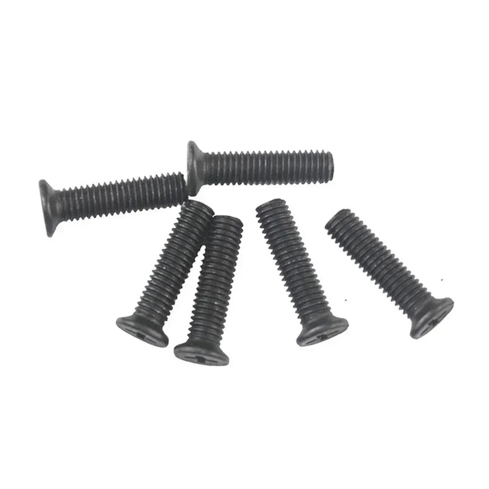 6Pcs M5/M6 x 22mm Left-Hand Thread Screws for Drill Chuck Adapter Drill Chuck Screws Axl