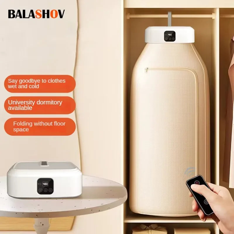 BALASHOV 600W Remote Control Electric Clothes Dryer with Timer Electric Clothes Dryer Axl