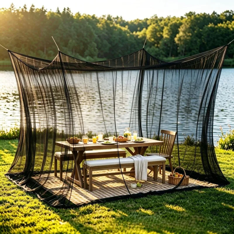 Portable Mosquito Net – Breathable Mesh for Camping & Travel Mosquito Net Axl black