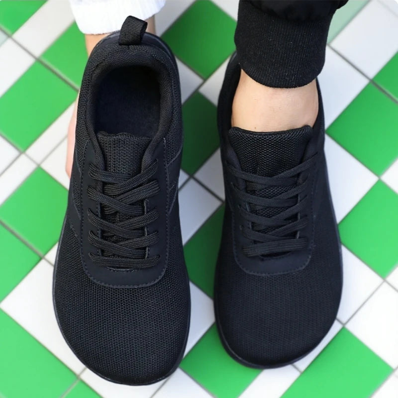 DQTBE Unisex Wide Toe Barefoot Sneakers | Breathable Mesh Flats Barefoot Sneakers Axl