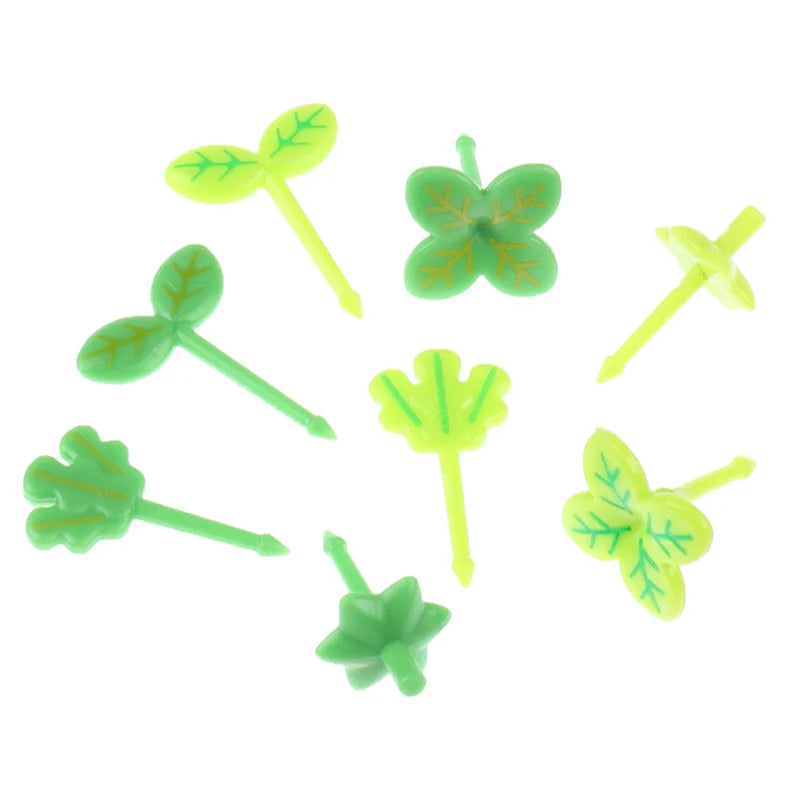 8-Piece Leaf Fruit Forks – Kids Bento Lunch Box Picks Food Picks Set Axl