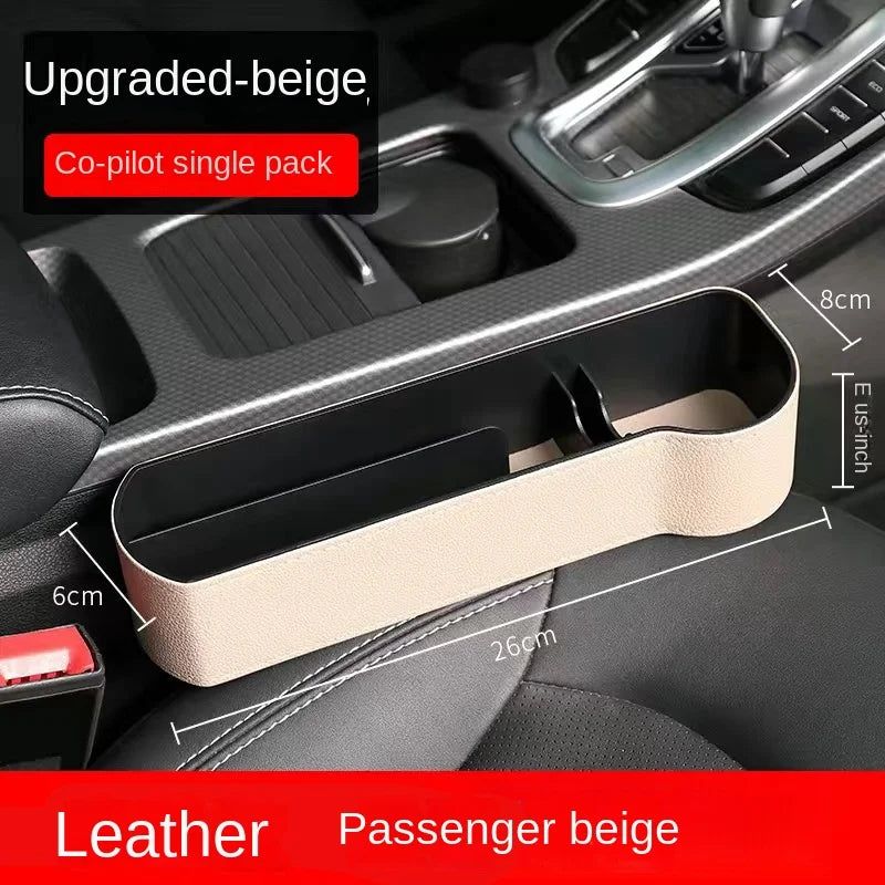 Car Seat Gap Filler Console Organizer – ABS Storage Box Car Seat Organizer Axl Passenger Beige