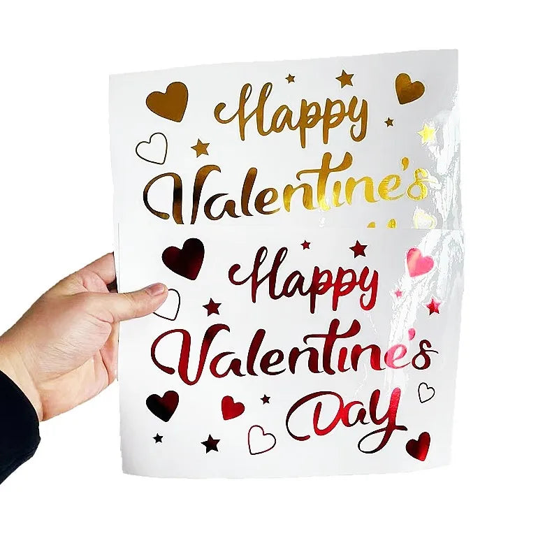 Valentine's Day Transparent Balloon Stickers | Party Wall Decor Party Stickers Axl
