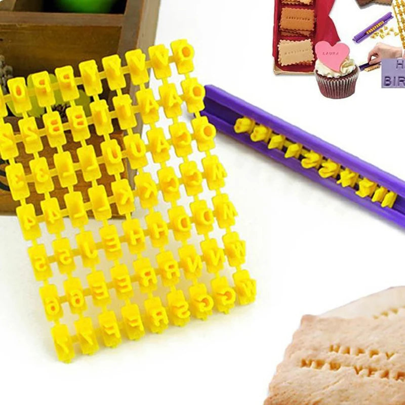 Letter & Number Cookie Stamp Mold Set – DIY Baking Tool Cookie Stamp Mold Axl