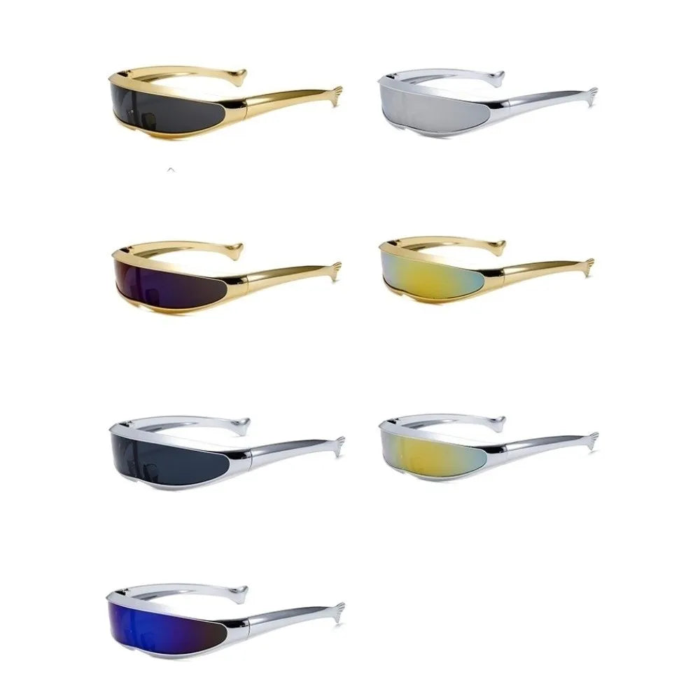 Y2K Punk One-Piece Mirror Sunglasses – Unisex Vintage Shades Vintage Sunglasses Axl