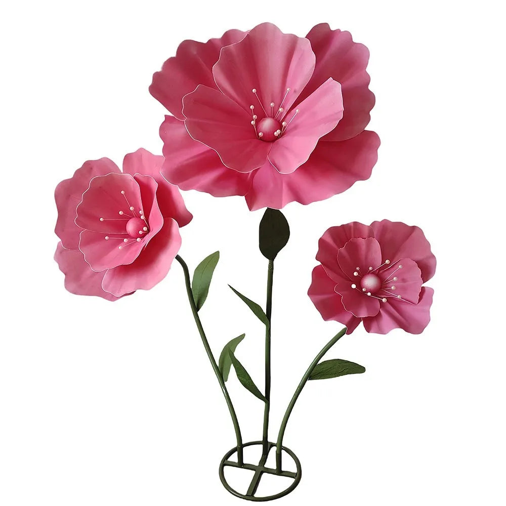 40cm Giant Artificial Poppy Flower – Wedding & Party Décor Artificial Flower Décor Axl