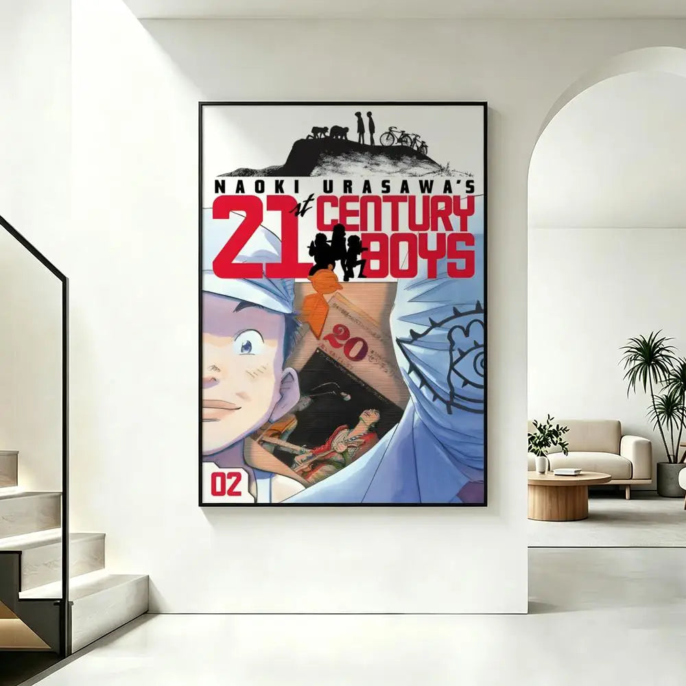 Anime 20th Century Boys HD Poster – Waterproof Sticky Wall Art Anime Wall Poster Axl