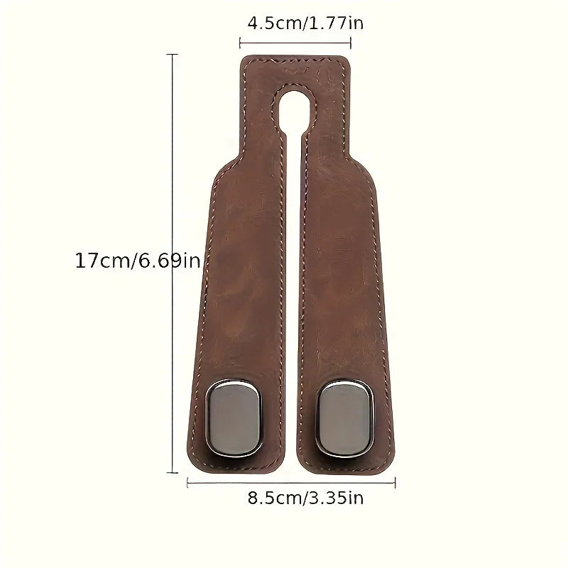 Car Seat Back Hook – Hidden PU Suede Organizer Hook Car Seat Hook Axl
