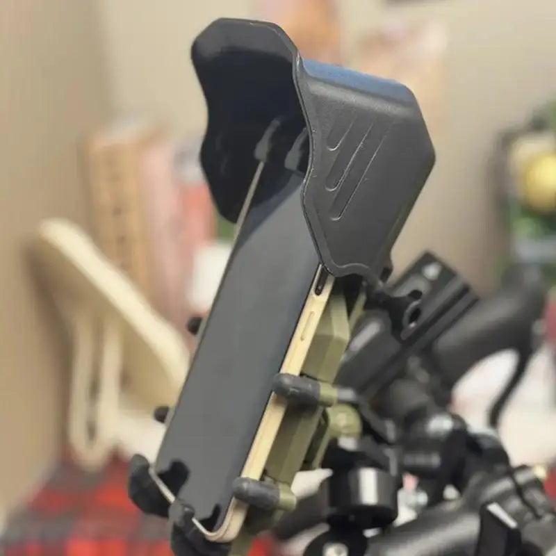 Motorcycle Phone Mount Sun Shade Visor – Waterproof Phone Mount Accessory Axl