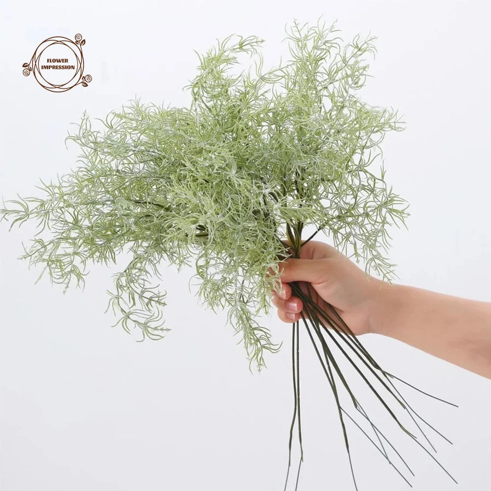 20 PCS UV Resistant Artificial Fern & Rosemary Stems | Fake Plants Artificial Plant Stems Axl
