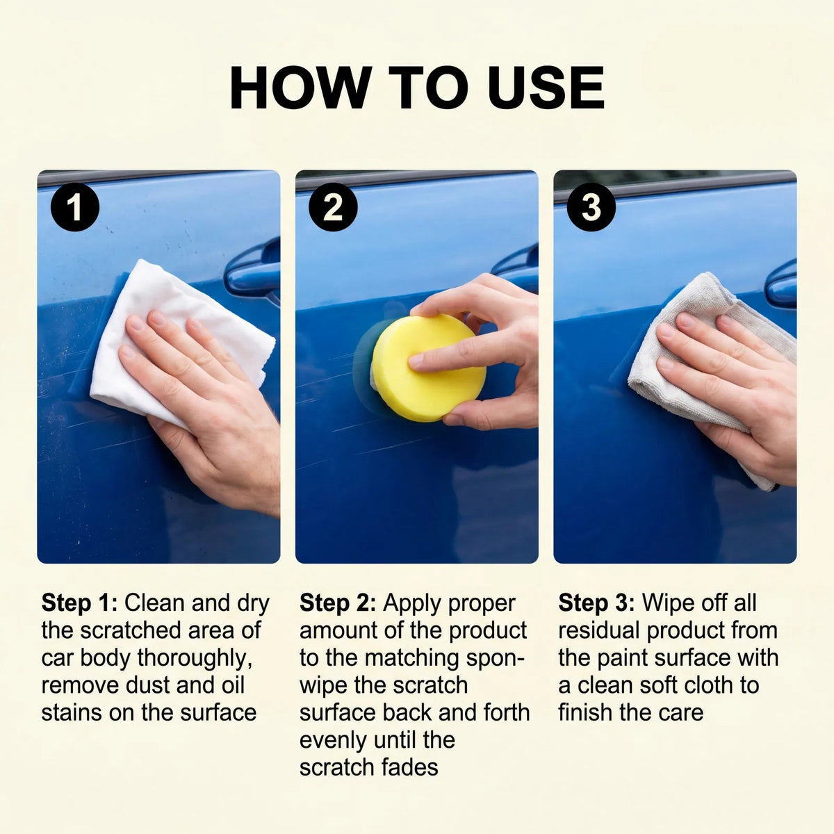 Car Paint Scratch Remover Kit – Polish, Restore Gloss & Shine Car Paint Polish Kit Axl