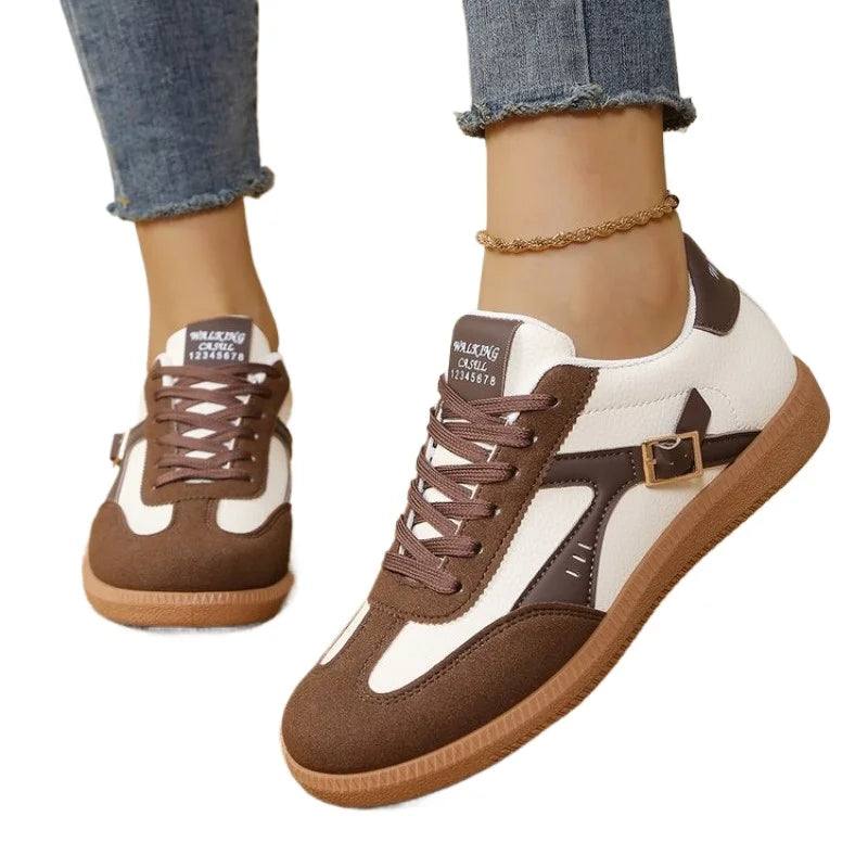 VKJF Women's Breathable Lace-Up Casual Sneakers | Fashion Shoes Women's Casual Sneakers Axl