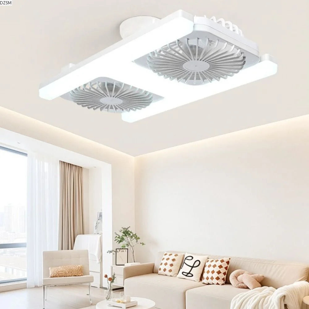 60W E27 LED Ceiling Fan – Silent Double Blade & Dimmable Light LED Ceiling Fan Axl