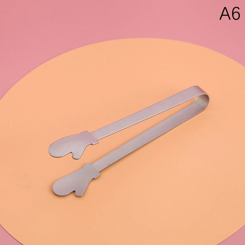 Stainless Steel Mini Food Clips – Sugar Cube & Dessert Tongs Kitchen Food Tongs Axl A6
