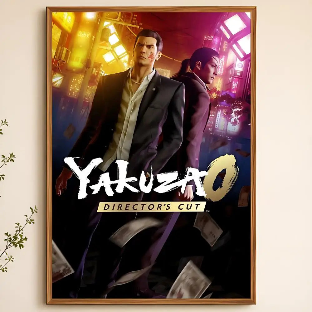 Yakuza Game Poster – Waterproof Self-Adhesive HD Wall Art Wall Art Poster Axl White02 30X40cmNoframe