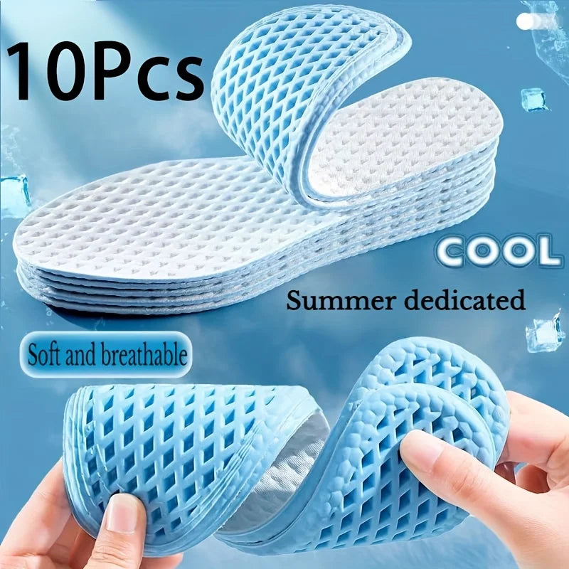 10-Pair Breathable Memory Foam Shoe Insoles – Cooling Sport Breathable Shoe Insoles Axl