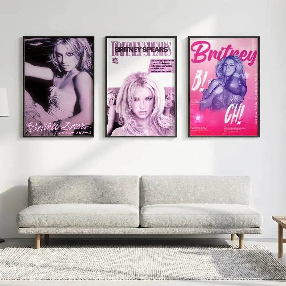 Britney Spears HD Wall Poster – Waterproof Aesthetic Art Print Wall Art Poster Axl